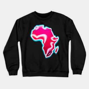 Pink Alkebulan Africa Crewneck Sweatshirt